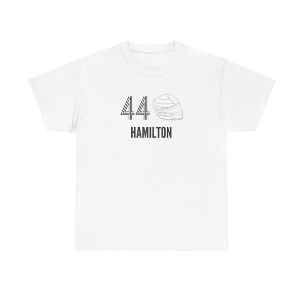 Hamilton Helmet 2026 T-Shirt White Front
