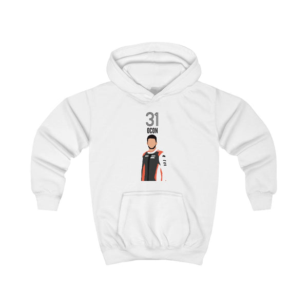 Ocon 2026 Kids Hoodie White Front