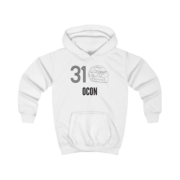 Ocon Helmet 2026 Kids Hoodie White Front