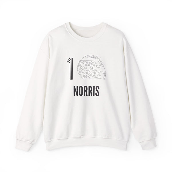 Norris Helmet 2026 Sweatshirt White Front