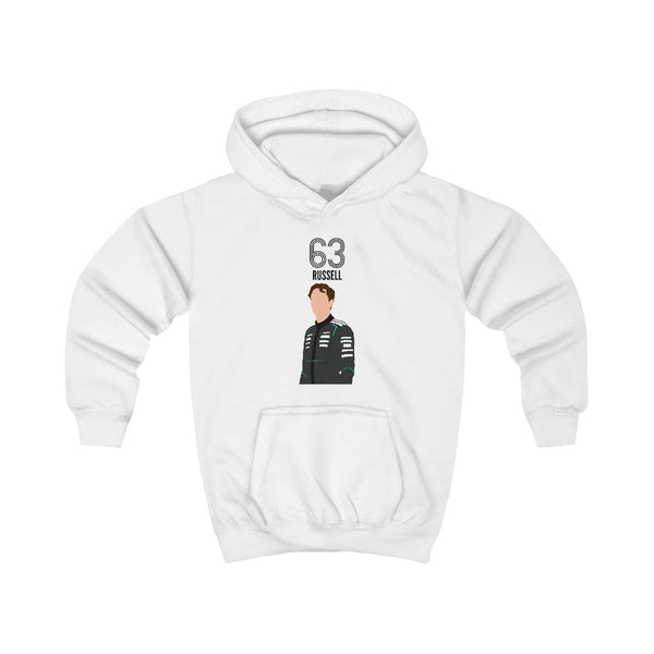 Russell 2026 Kids Hoodie White Front