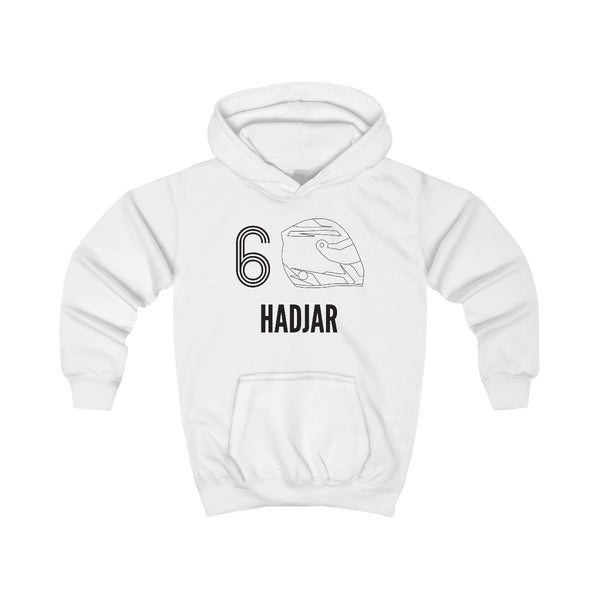 Hadjar Helmet 2026 Kids Hoodie White Front