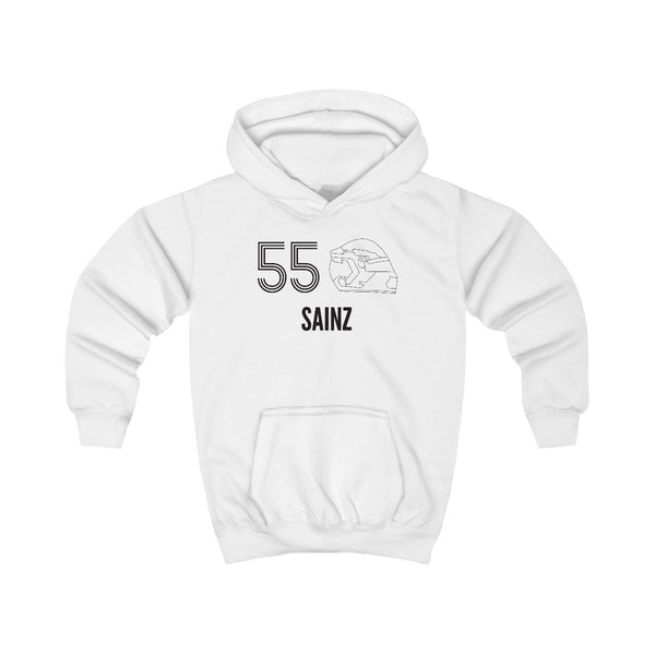 Sainz Helmet 2026 Kids Hoodie White Front