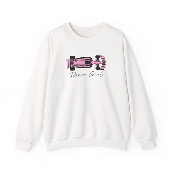 Racer Girl Sweatshirt White Front