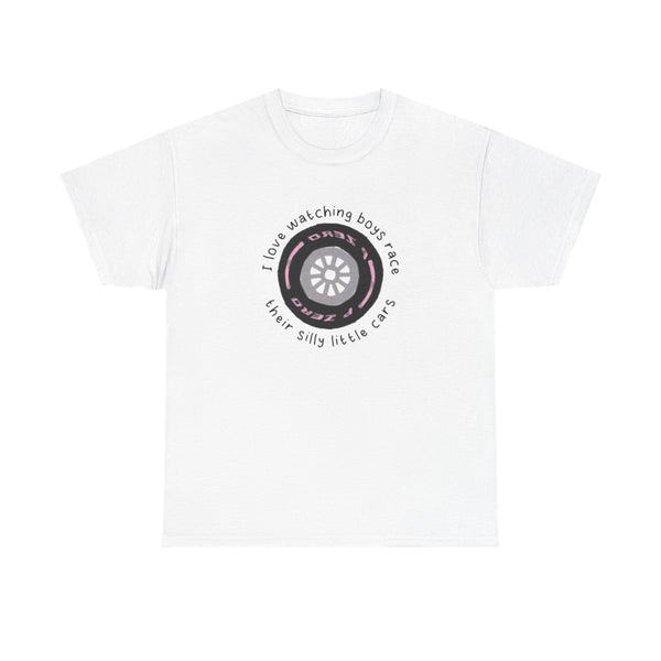 Boys And Their Silly Little Cars T-Shirt White Front