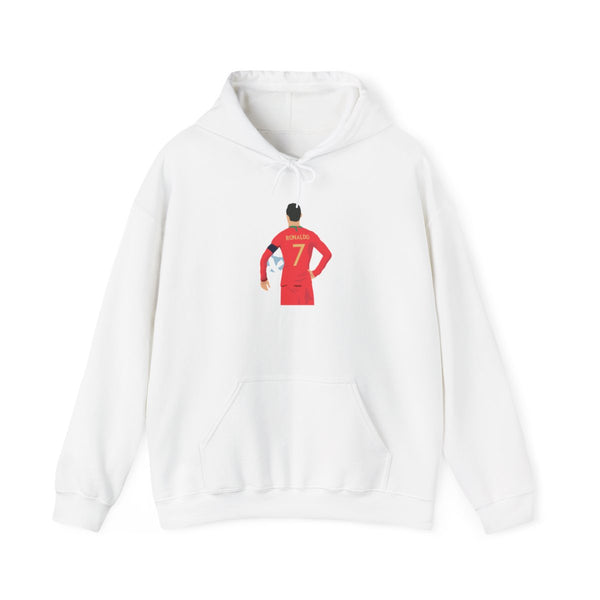 Ronaldo - Football Hoodie White Front