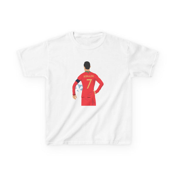 Ronaldo - Football Kids T-Shirt White Front