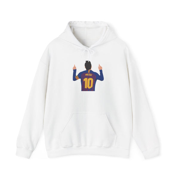 Messi - Football Hoodie White Front