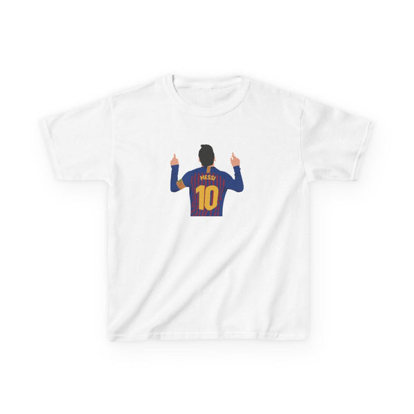 Messi - Football Kids T-Shirt White Front