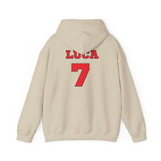 Red - Personalised Football   Hoodie 6