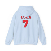 Red - Personalised Football   Hoodie 10