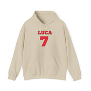Red - Personalised Football   Hoodie 5