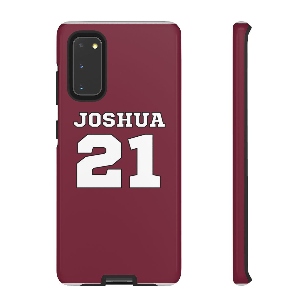 Burgundy - Personalised Football Phone Case