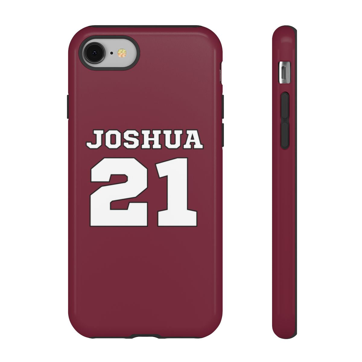 Burgundy - Personalised Football Phone Case
