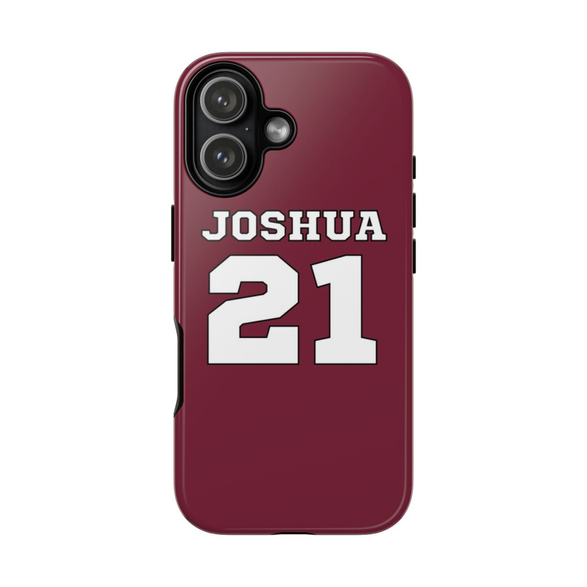 Burgundy - Personalised Football Phone Case