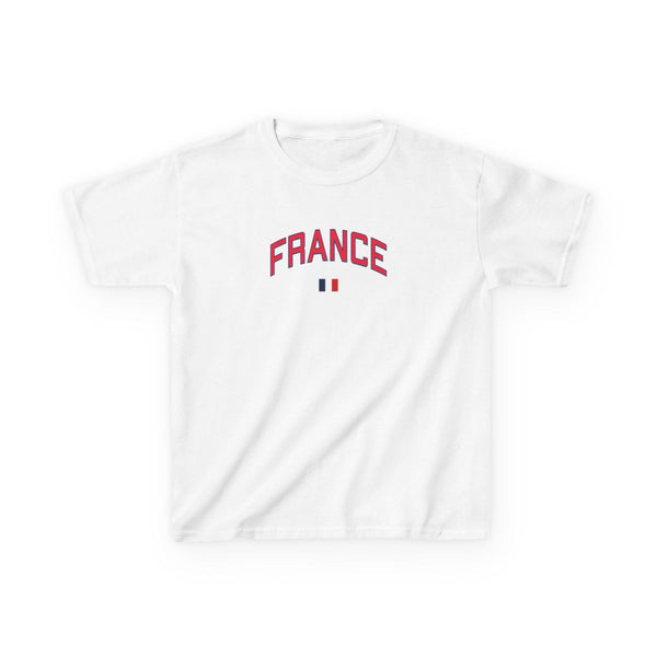 France Team Kit Kids T-Shirt White Front