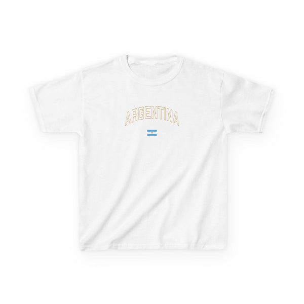 Argentina Team Kit Kids T-Shirt White Front