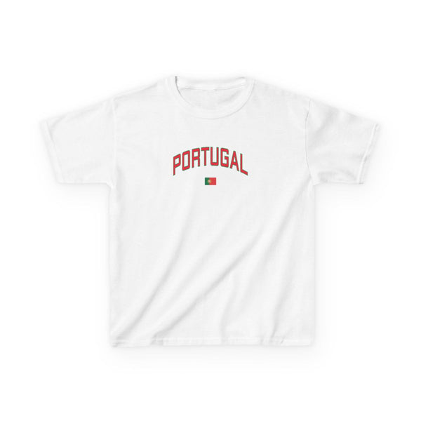 Portugal Team Kit Kids T-Shirt White Front