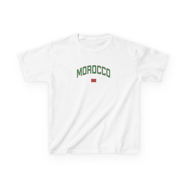 Morocco Team Kit Kids T-Shirt White Front