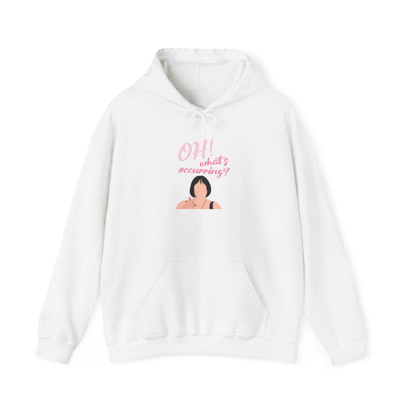 What's Occuring? Hoodie White Front