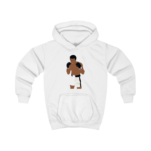 Ali - Boxing Kids Hoodie White Front