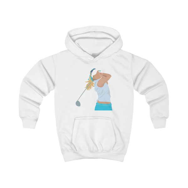 Thompson - Golf Kids Hoodie White Front