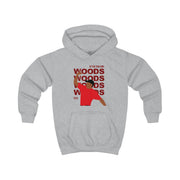 Woods Dark Red Kids Hoodie 3