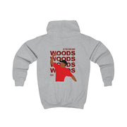 Woods Dark Red Kids Hoodie 4