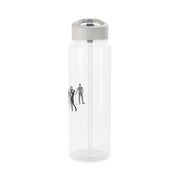 Golf Silhouettes Clear Water Bottle 9