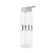 Golf Silhouettes Clear Water Bottle 7