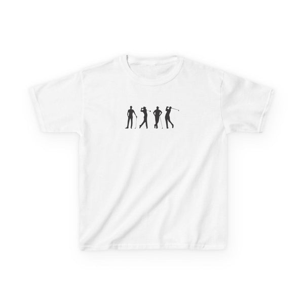 Golf Silhouettes Kids T-Shirt White Front