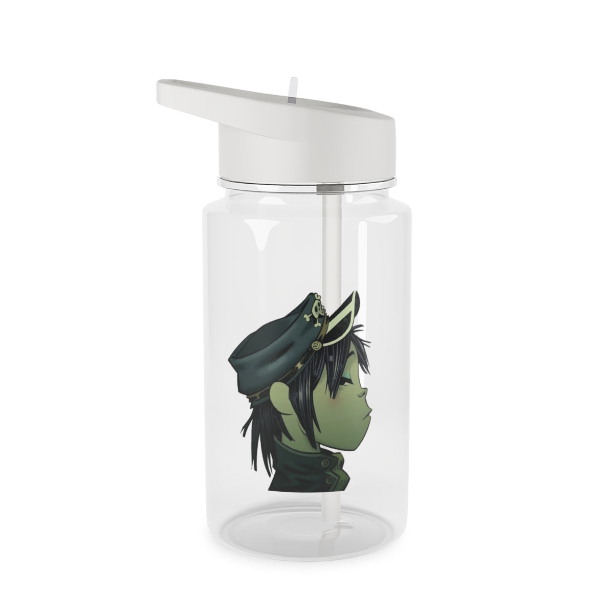 Green 2d Clear Water Bottle
