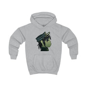 Green 2d Kids Hoodie 3