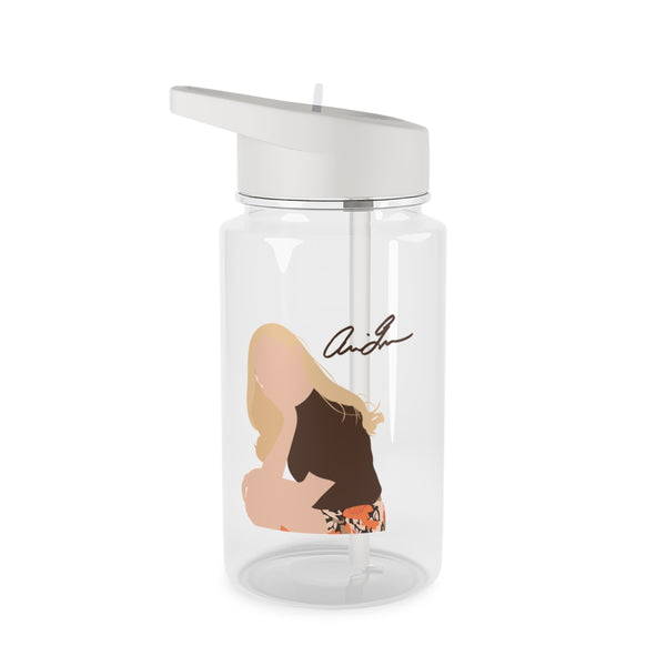 Vintage Pose Clear Water Bottle