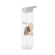Vintage Pose Clear Water Bottle 7