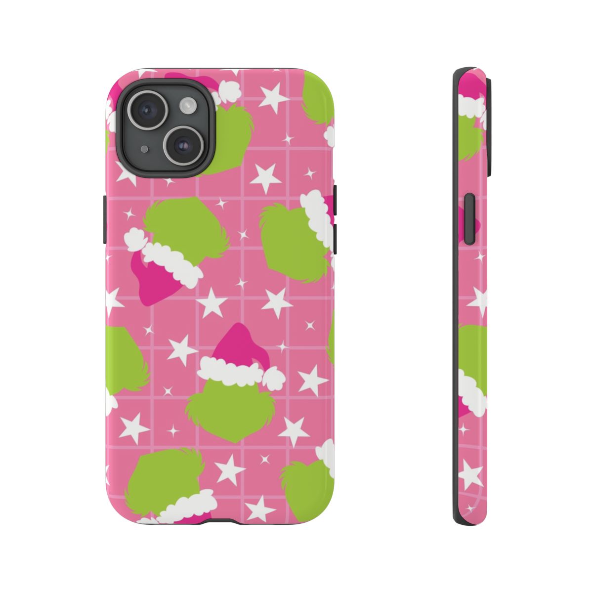 Pink Green Creature Xmas Pattern Phone Case