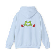 Christmas Green Heart Hoodie 10
