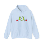 Christmas Green Heart Hoodie 9