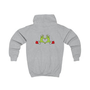 Christmas Green Heart Kids Hoodie 4