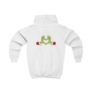 Christmas Green Heart Kids Hoodie 2