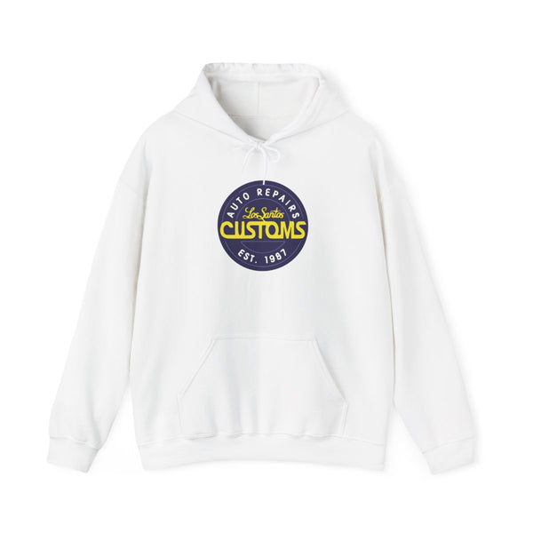 Los Santos Customs - Video Game Hoodie White Front