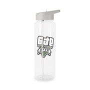 Green Five - Video Game Clear Water Bottle 7