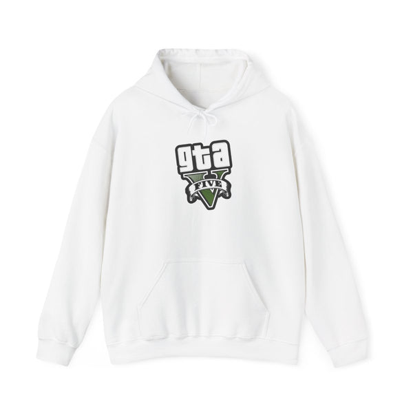 Green Five - Video Game Hoodie White Front