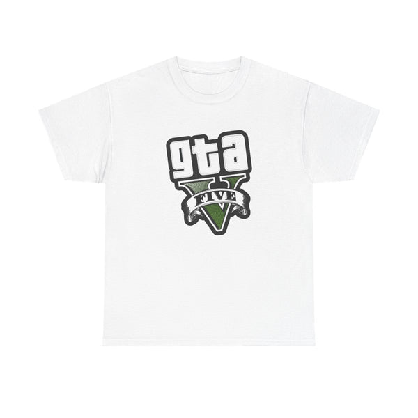 Green Five - Video Game T-Shirt White Front