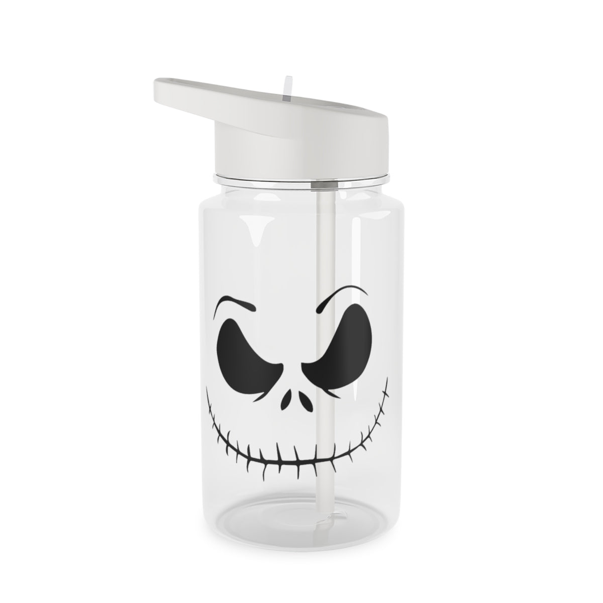 Pink Jack Skeleton Clear Water Bottle