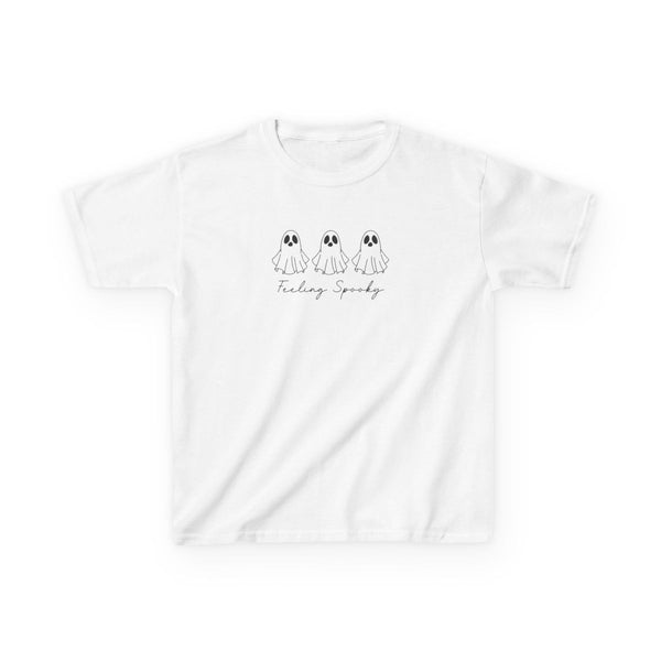 Feeling Spooky Ghosts Kids T-Shirt White Front