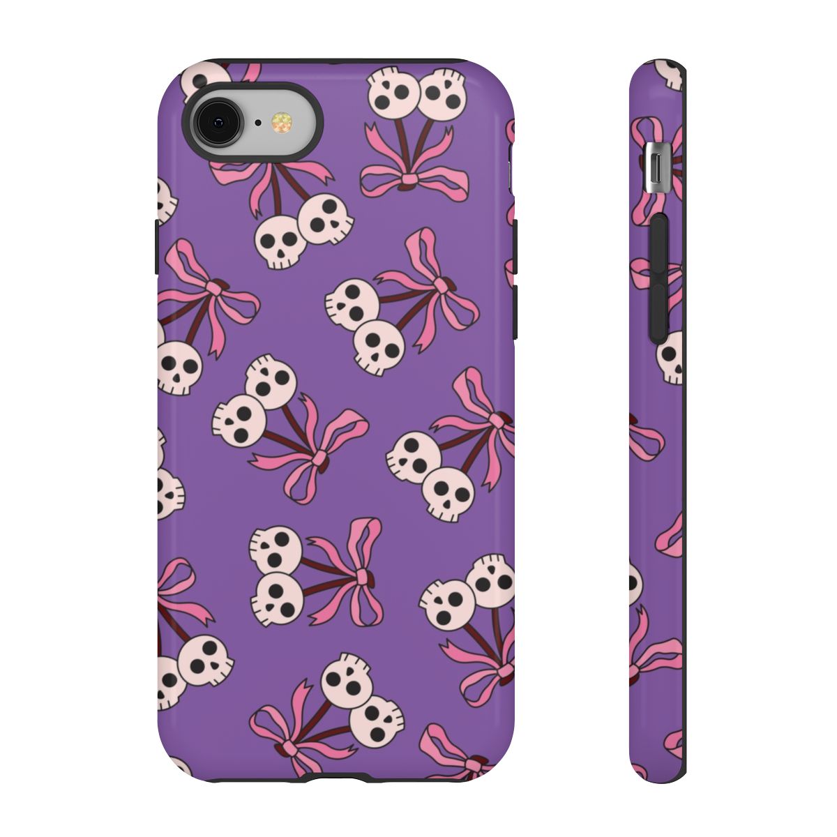 Cherry Skulls Pattern Phone Case