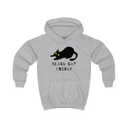 Black Cat Energy Kids Hoodie 3