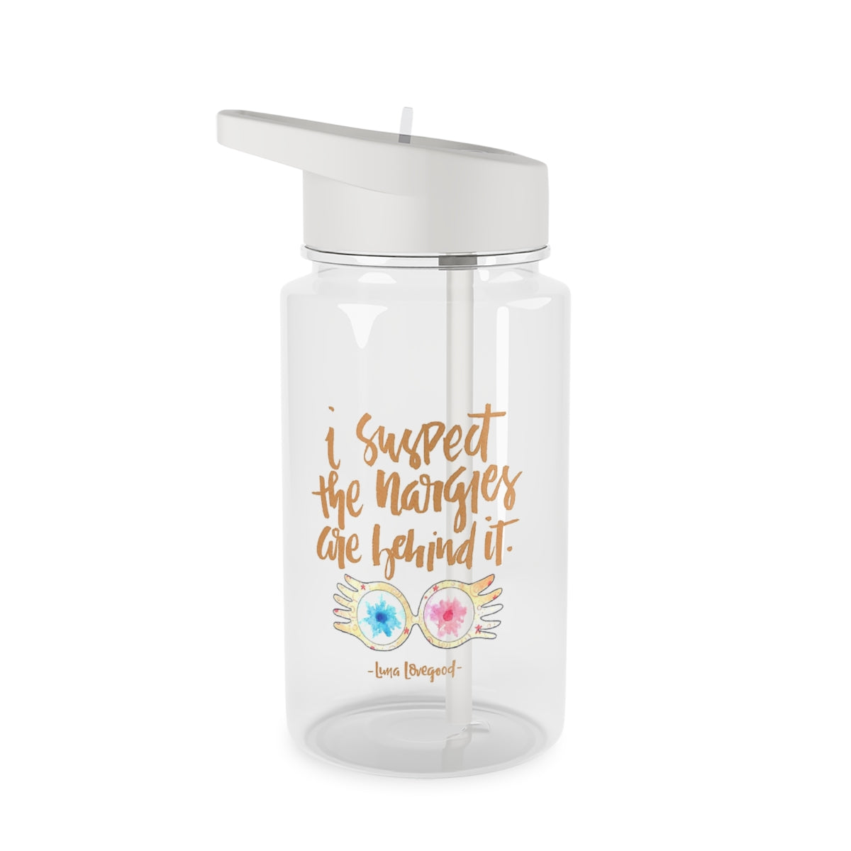 I Suspect The Nargles Are Behind It Clear Water Bottle