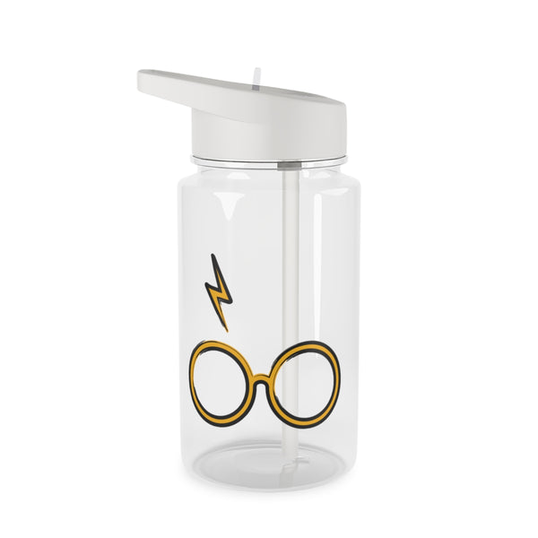 Glasses & Scar Clear Water Bottle